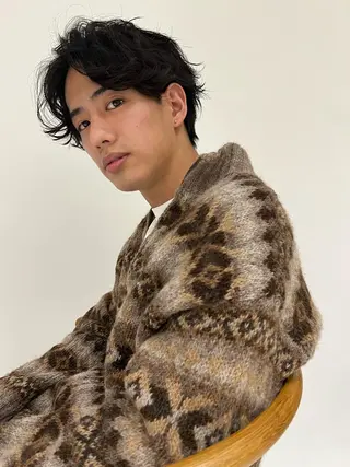 パーマ メンズ 斎藤　柚姫 sibell🌿のヘアスタイル