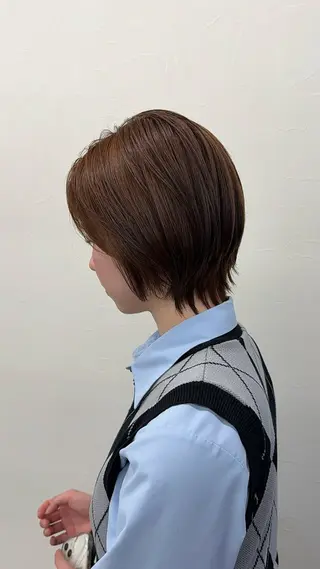 ショート カラーモデル募集 ✨🤍モモハ🤍✨のヘアスタイル