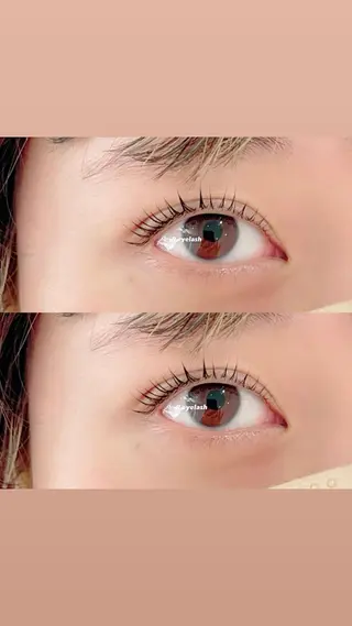 ミディアム カラー パーマ ヘアアレンジ メンズ キッズ ネイル マツエク・マツパ アイブロウ 𝑹 eyelashのマツエク・マツパデザイン