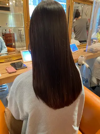 ロング カラー 髪質改善/美髪矯正 林田和真のヘアスタイル