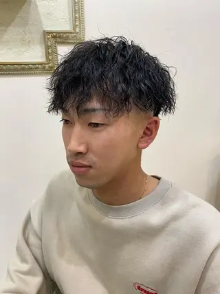 パーマ メンズ 年間2000名担当◎ パーマ職人/仲原佑樹のヘアスタイル
