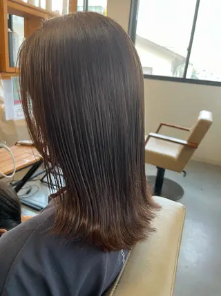 ミディアム 阪神西宮★JUNO 川﨑温子のヘアスタイル