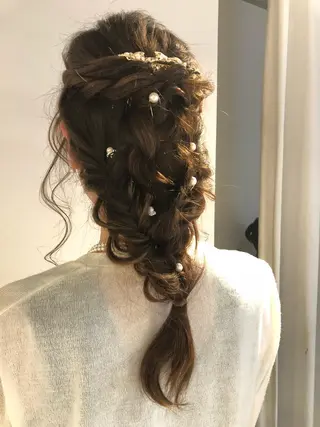 ロング ヘアアレンジ レイヤー×ヘッドスパ *保田遥*のヘアスタイル