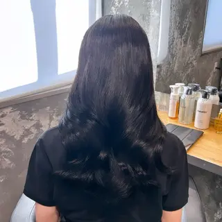 セミロング 横浜美容室/透明感 カラー/レイヤーのヘアスタイル