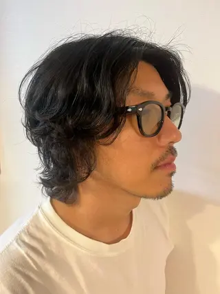 パーマ メンズ 三島 有佳里のヘアスタイル