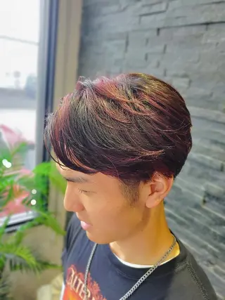 ショート カラー メンズ 小島　崇義 ブリーチお任せ下さいのヘアスタイル