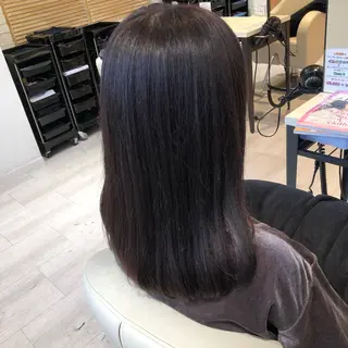 セミロング カラー 金子 富士のヘアスタイル