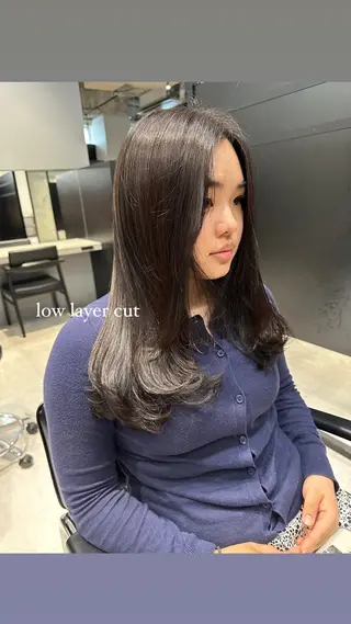 ロング カラー 天野 瑠真のヘアスタイル