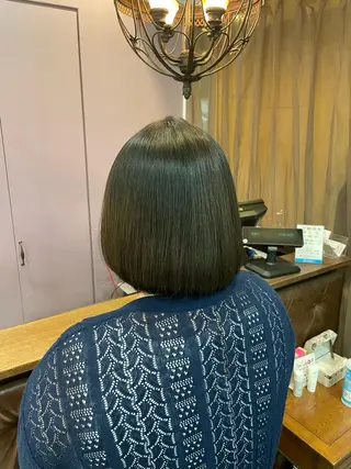 ショート \脱・うねり& 広がり/gite菊のヘアスタイル