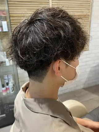ショート メンズ パーマ メンズパーマ/ メンズカット/タクヤのヘアスタイル