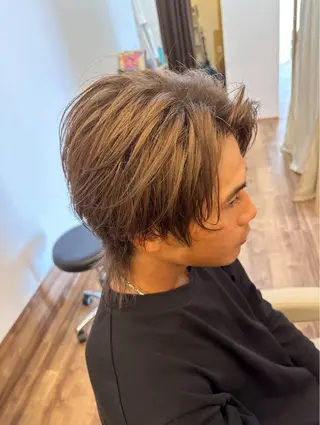 ショート メンズ 艶髪カラー/髪質改善 細貝 舞利のヘアスタイル