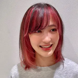 ミディアム カラー ✨髪質改善🎨 杉本賢人のヘアスタイル