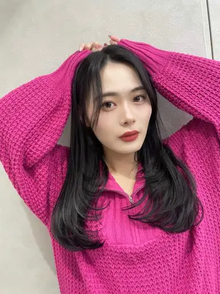 ロング カラー レイヤー/縮毛矯正 のマスター【タケル】のヘアスタイル