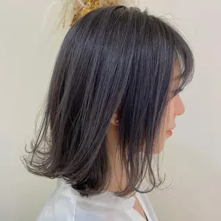 ミディアム カラー 【髪質改善】 梅田　聡のヘアスタイル