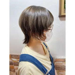 ショート カラー ヘアアレンジ 🦋エクステ/透明感 カラー🦋宮川莉央のヘアスタイル