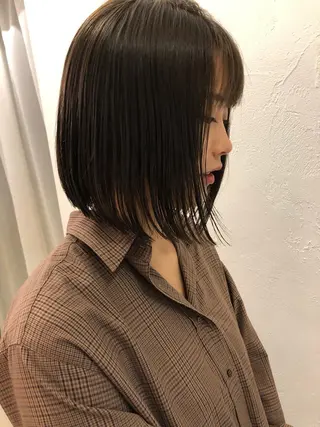 ミディアム カラー 🟩くすみカラー/ボ ブ/ショート/大司のヘアスタイル