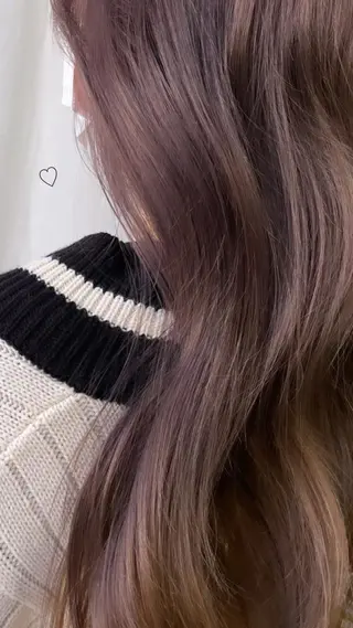 ロング カラー ヘアアレンジ 髙塚碧🇰🇷 韓国ヘア🎗️のヘアスタイル