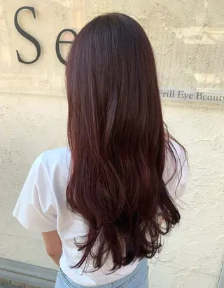 ロング カラー 西村 弘輝 パーマ/艶髪カラーのヘアスタイル