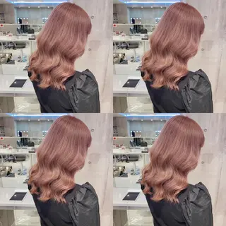 セミロング カラー ダブルカラー特化💍 tiam💍韓国ヘアのヘアスタイル