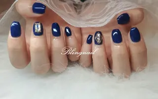 ネイル 23時まで❤︎韓国、 ワンホンネイルのネイルデザイン