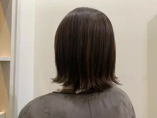 ショート カラー パーマ ヘアアレンジ メンズ キッズ ネイル マツエク・マツパ アイブロウ 🤍韓国風レイヤー/ 艶髪🤍鳥越美羽のヘアスタイル