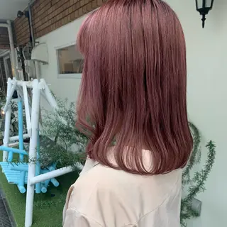 セミロング カラー stylist店長 岡本真依のヘアスタイル