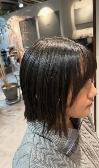 ミディアム 坂井 唯人のヘアスタイル