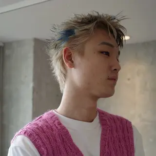 カラー メンズ あずまりんの/メンズ /ブリーチ特化のヘアスタイル