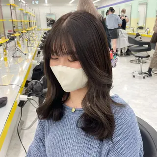 セミロング 🦋色落ち綺麗カラー メンズYUZU🦋‪のヘアスタイル