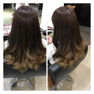 ロング カラー ヘアアレンジ 烏山 達也のヘアスタイル