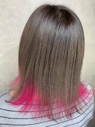 ミディアム 西村 雄二/エクステのヘアスタイル