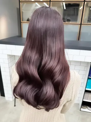 ロング カラー 縮毛矯正🤎髪質改善 カラー🤎めぐみのヘアスタイル