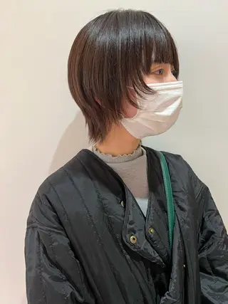 ショート カラー MARU パーマ/レイヤーのヘアスタイル
