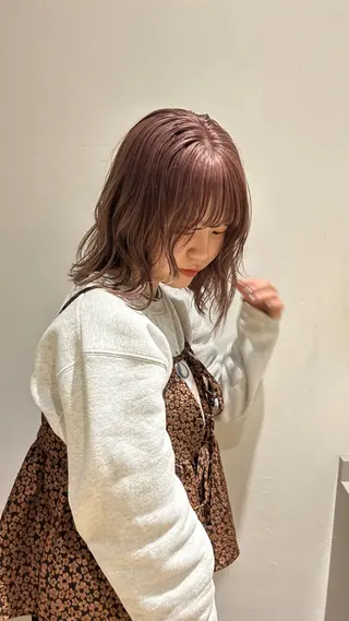 ミディアム カラー じゅわっと暖色カラー 🍊Moemiのヘアスタイル