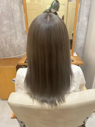 セミロング カラー 🌈髪質改善・美髪矯 正・平野瀬乃🌈のヘアスタイル
