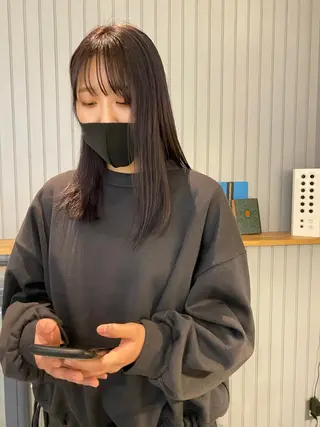 ロング カラー 加藤 真由のヘアスタイル