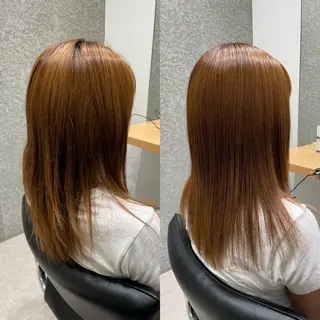 セミロング 髪質改善ヘアケア 艶髪特化/上田のヘアスタイル