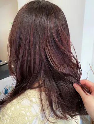 ロング カラー 塩澤 榛奈のヘアスタイル