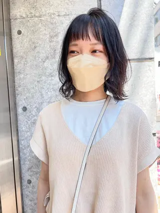 ショート カラー 癖毛救済✂️ボブ /髪質改善ストレートのヘアスタイル