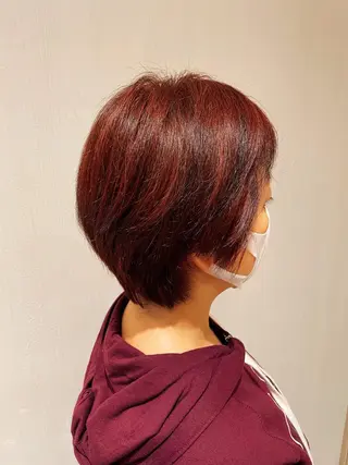 ショート カラー ナチュラル🧡可愛い MINAMIのヘアスタイル