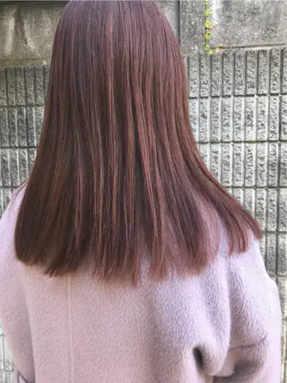 セミロング カラー お洒落ベージュ🤎 代官山shibukiのヘアスタイル
