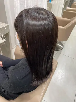 カラー ハッシュカット 暖色カラー/伊藤菜月のヘアスタイル