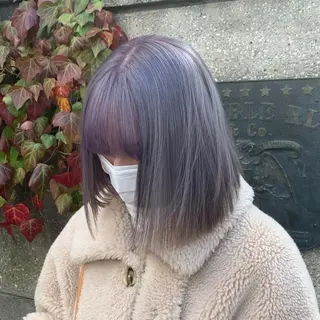 ミディアム カラー れい🫧 ハイトーン特化のヘアスタイル