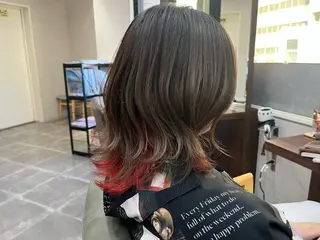 ミディアム カラー 長内 大明のヘアスタイル