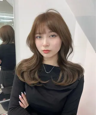 セミロング カラー ALBUM 渋谷 りむのヘアスタイル