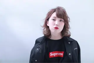 ミディアム カラー ヘアアレンジ 烏丸韓国ヘア🇰🇷 ayaka🎀のヘアスタイル