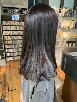セミロング カラー 🪿透明感/艶カラー ﾜﾀﾅﾍﾞｱｵｲのヘアスタイル