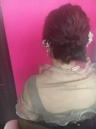 ミディアム カラー ヘアアレンジ 広中 裕一のマツエク・マツパデザイン