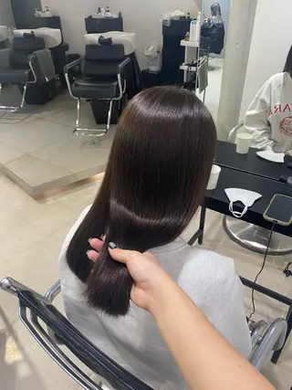 ミディアム カラー ヘアアレンジ ボブ艶モテカラー🫧 カリンのヘアスタイル