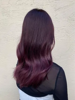 ロング カラー 堀谷 彩花のヘアスタイル